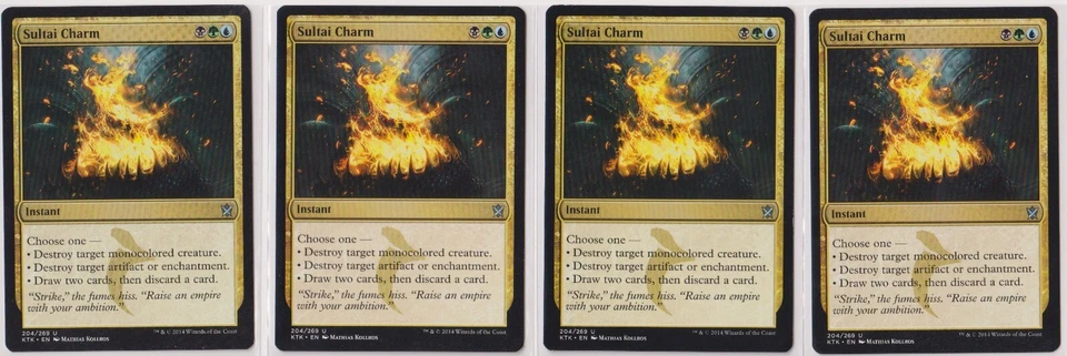 Magic: The Gathering Sultai Charm Khans of Tarkir Regular x4 - Image 1 of 1