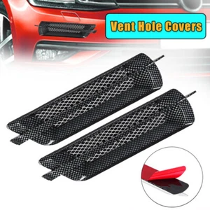 2x Carbon Fiber Auto Car Side Air Flow Vent Fender Cover Intake Grille Sticker - Bild 1 von 10