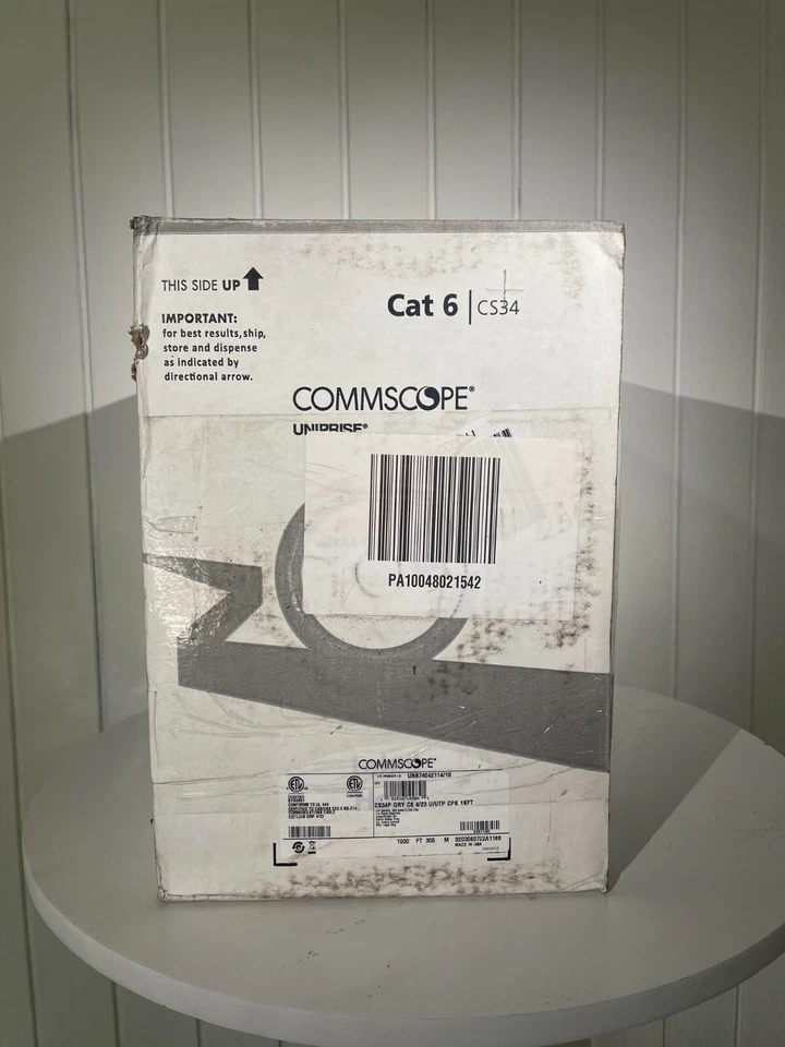 Commscope Uniprise Solutions Cat6 CMP (GRAY Plenum) 1000ft CS34 - Image 1 of 1