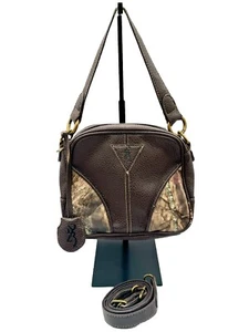 BROWNING CONCEAL CARRY HANDBAG 2 COMPARTMENT BROWN CAMO - Picture 1 of 12
