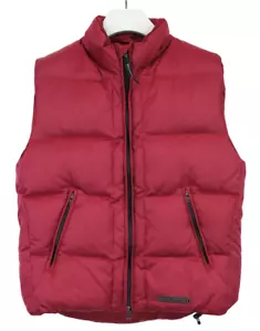 GANT Sport Vest Men's LARGE Red Lightweight Puffer Full Zip Insulated Down Logo - Picture 1 of 15