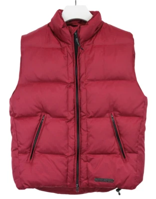 Gant Sport Gilet Homme Large Rouge Léger Doudoune Fermeture Éclair Isolé Logo - Photo 1/4