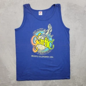 Gilroy Garlic Festival Shirt Men Large Tank Top California Fest Vintage Adult - Picture 1 of 6