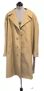 Cappotto lungo trench auto invernale vintage Sears anni 70 46 reg marrone fodera zip - Foto 1 di 7