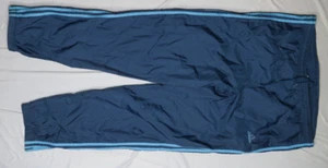 adidas MEN UNLINED WIND SWEATPANT M NAVY BLUE RUN GYM JOG TRAIN VTG NYLON - Picture 1 of 4