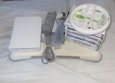 Wii Console Bundle 10 Games, Controller Fit Board Fully Tested