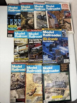 Lot Of 10 Model Railroader Magazine Random Issues From 1980’s And 1990’s Vintage - Image 1 of 4
