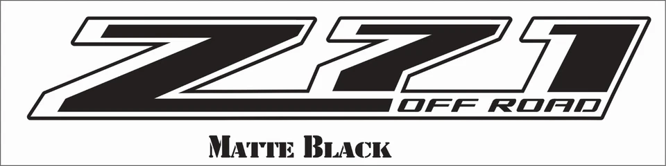Z71 Decal Chevy GMC matte black 4x4 Sierra 1500 2500 3500 - Image 1 of 1
