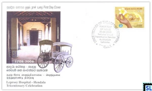 Briefmarken Sri Lanka 2009, Lepra Krankenhaus, Medizin, FDC - Bild 1 von 1