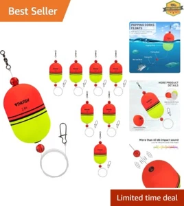Durable EVA Foam Popping Floats - 360° Slip Bobbers for Freshwater and Saltwater - Picture 1 of 9