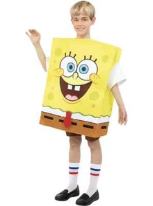 SpongeBob Fancy Dress Costume for Kids 3 to 7 years - Picture 1 of 2