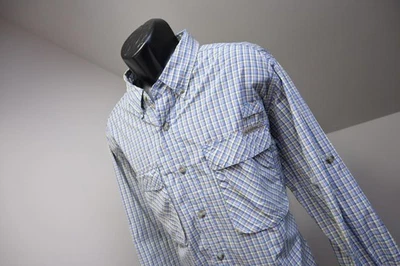 Exofficio Button Up Camp Shirt Plaid Vented Fishing Long Sleeve Mens Sz XL - Image 1 of 4