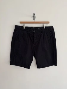 Pantalones Cortos Chinos Allsaints “Colbalt” Ligeros Algodón Negro W36/XL - Imagen 1 de 11
