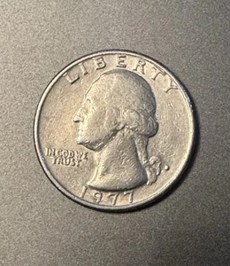 1977 Washington Quarter ERROR Filled D Mint Mark Error Coin! Rare & Collectible! - Picture 1 of 2