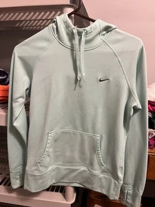 Nike Pullover Hoodie Sweatshirt Therma Fit Logo türkis Damen M - Bild 1 von 4