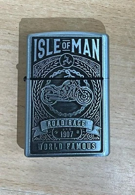 ZIPPO isle of man TT Tourist Trophy Motorbike windproof lighter iom manx man