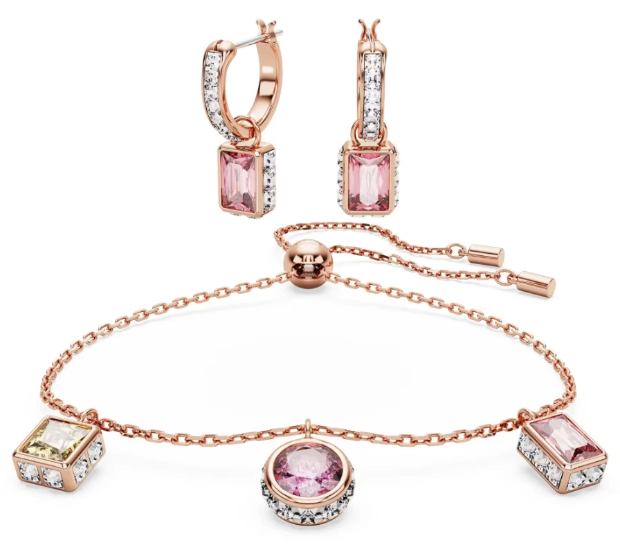 Набор Swarovski Stilla Смешанные огранки Разноцветные Розовое золото с покрытием 5662923 - Изображение 1 из 4