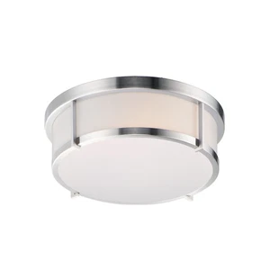 Maxim 10273 Rogue LED 13"W LED Flush Mount Drum Ceiling Fixture - Nickel - Picture 1 of 5