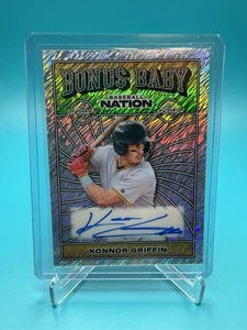 2025 Leaf Baseball Nation - Konnor Griffin - Bonus Baby Shimmer Auto /15 - Picture 1 of 3