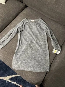 NWT gb girls sweater Dress. Gray Medium - Picture 1 of 4