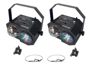 2x Blizzard Minisystem 4-In-1 RGBW Party Light with Clamps & Safety Cables - Picture 1 of 5