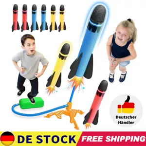 Rakete Luftdruck Set - Outdoor Spielzeug für Kinder Geschenke +6 Stk. Raketen - Bild 1 von 12