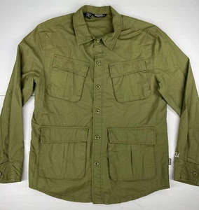 Undefeated Army Olive Green  End The Game Play Dirty Jacket Mens Size Large - Picture 1 of 6