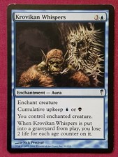 Magic The Gathering COLDSNAP KROVIKAN WHISPERS single blue card MTG