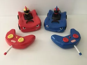 Little Tikes Remote Control Wheelz Race Cars Bumper Cars Set Of 2 - Picture 1 of 15