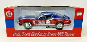 NEW!! Crown Premiums - SENTRY HARDWARE 1969 FORD MUSTANG BOSS 302 - 1:24 DIECAST