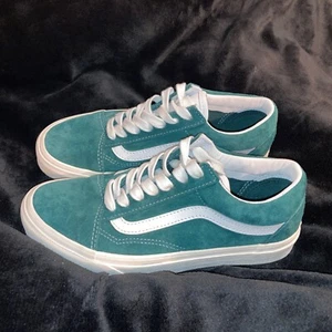 VANS OLD SCHOOL HEIQ eco Dry Dunpoint SNEAKERS Dark Green M4.5/ W6 Worn Once - Picture 1 of 11