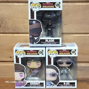 Juego de figuras de vinilo Funko Pop Blade, Gambito, X-23 Deadpool & Wolverine Movie Wave 3 - Imagen 1 de 5