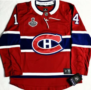 NWT-XL NICK SUZUKI MONTREAL CANADIENS 2021 STANLEY CUP FANATICS PREMIER JERSEY - Picture 1 of 5