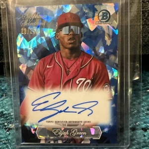 2023 BOWMAN CHROME Sapphire Selections ELIJAH GREEN AUTO /25 SSP Washington - Picture 1 of 3