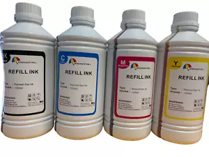4x1000ml T502 refill Ink for Epson EcoTank ET2700 ET2750 ET3700 ET3750 ET4750 - Picture 1 of 3