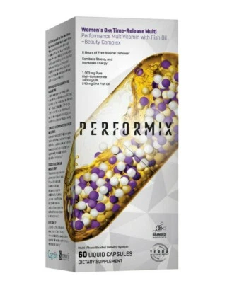  Performix женские 8 HR Time-Release мульти с рыбьим жиром и комплексом красоты - Изображение 1 из 3