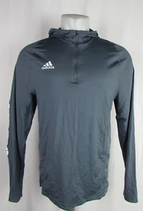 Pioneers NCAA Gray Men's Adidas ClimaLite 1/4 Zip Graphic Pullover Hoodie - Picture 1 of 6