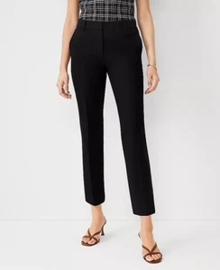 Ann Taylor schwarze Eva Ankle Hose Größe 2 Petite Career Damen - Bild 1 von 5