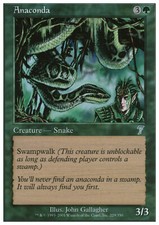 Magic the Gathering MTG Anaconda (229) Seventh Edition   NM