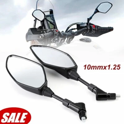 Par de retrovisores E9 Certification M10x1.25 para traçador YAMAHA MT-03/07/09/10 - Imagem 1 de 4