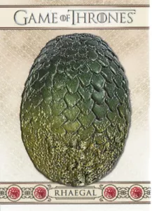 Juego de Tronos Iron Anniversary Series 2 3D Dectation Chase Card T3 Rhaegal - Imagen 1 de 2