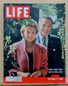 Life Magazine - October 17, 1960 - Henry Cabot Lodge cover - NY Mickey Mantle - Picture 1 of 1