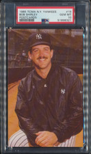 1985 TCMA New York Yankees Postcard Bob Shirley #19 PSA 10 GEM MINT Pop 1