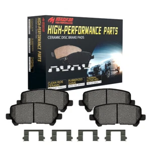 Rear Ceramic Brake Pads for Chevy Jaguar Ford Mazda Saab Saturn Volvo Pontiac US - Picture 1 of 11