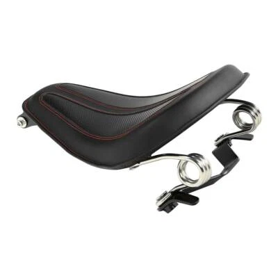 Asiento individual para conductor de motocicleta negro + rojo apto para Harley Sportster XL 883 1200 Foto 1 de 4