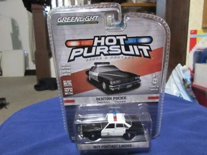GreenLight Hot Pursuit 28 Denton Texas Police 1977 Pontiac Lemans 1:64 - Picture 1 of 3
