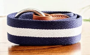 BRAND NEW 2018 U.S. OPEN GROSGRAIN DOUBLE RING POLO RALPH LAUREN BELT Sz. XS NWT - Picture 1 of 10