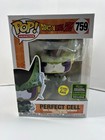 Funko Pop! Dragon Ball Z Perfect Cell #759 Glows in Dark Emerald W/ protector!