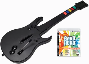 NEW Playstation 3 PS3 ROCK BAND & GUITAR HERO Controller + BAND HERO Bundle Set - Picture 1 of 7