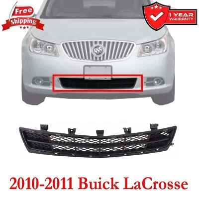 Bumper Grille For 2010-2011 Buick LaCrosse Front Black Plastic GM1036133 Foto 1 de 4